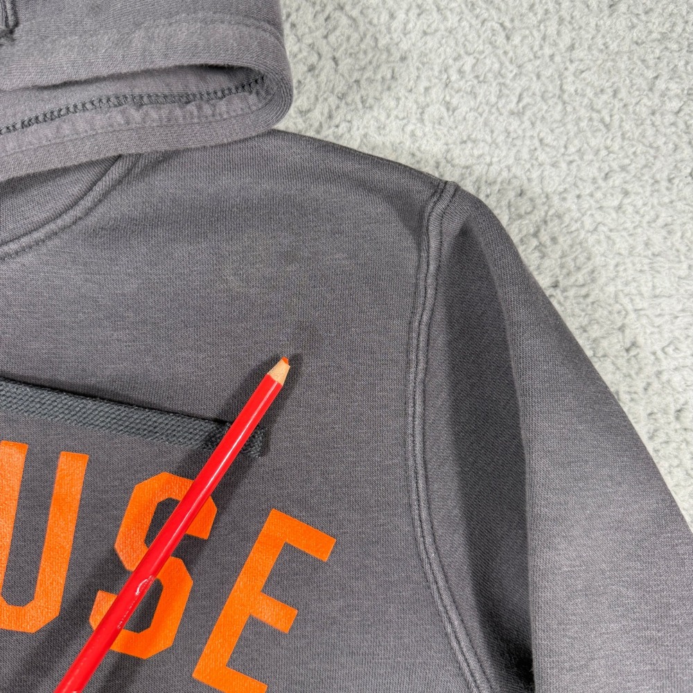 Syracuse Orange Nike Sweatshirt Mens Small Gray Club Fleece Hoodie Pullover - Picture 3 of 10